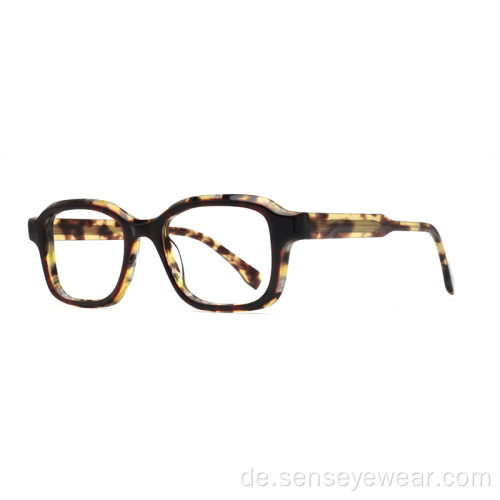 Vintage Design Square Acetat Brille Rahmen